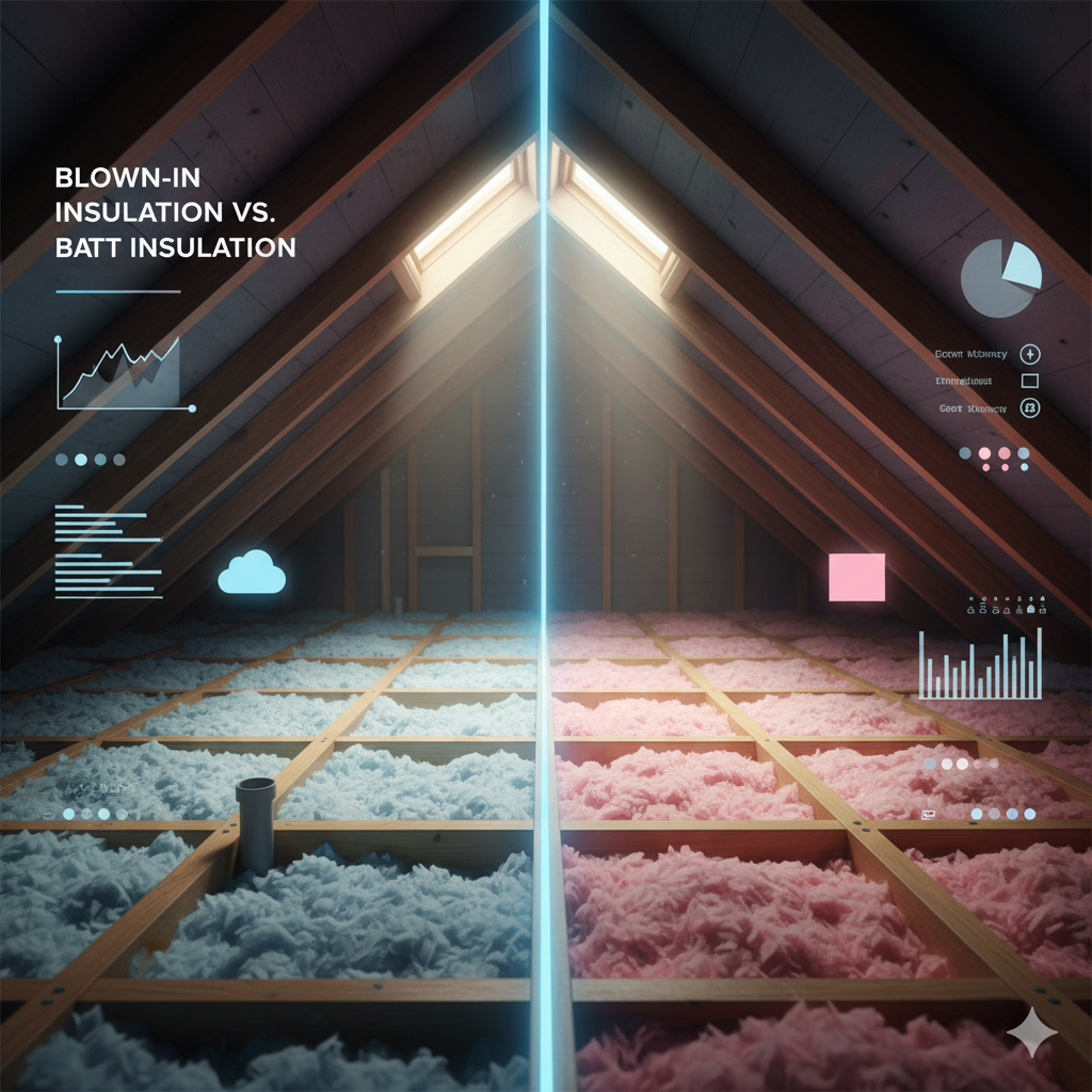 Blown-in vs. Batt Insulation