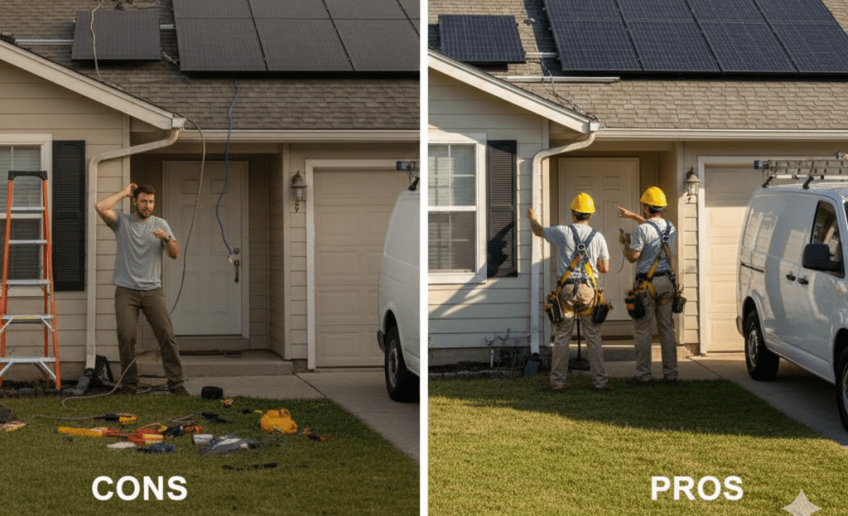 Solar Cons DIY Solar Installations vs Professional Setup: Pros and Cons - Guardian ...