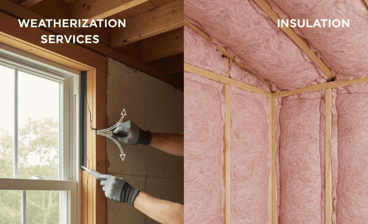 Weatherization Services vs Insulation: What’s the Difference ...